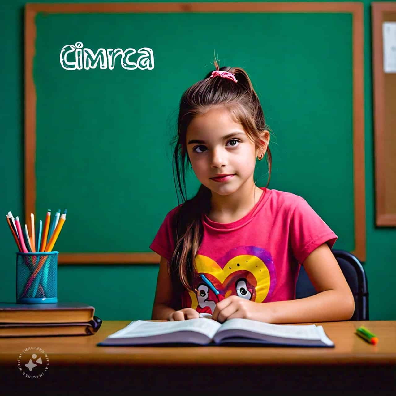Niña estudiante aprendiendo inglés con enfoque en neuroeducación